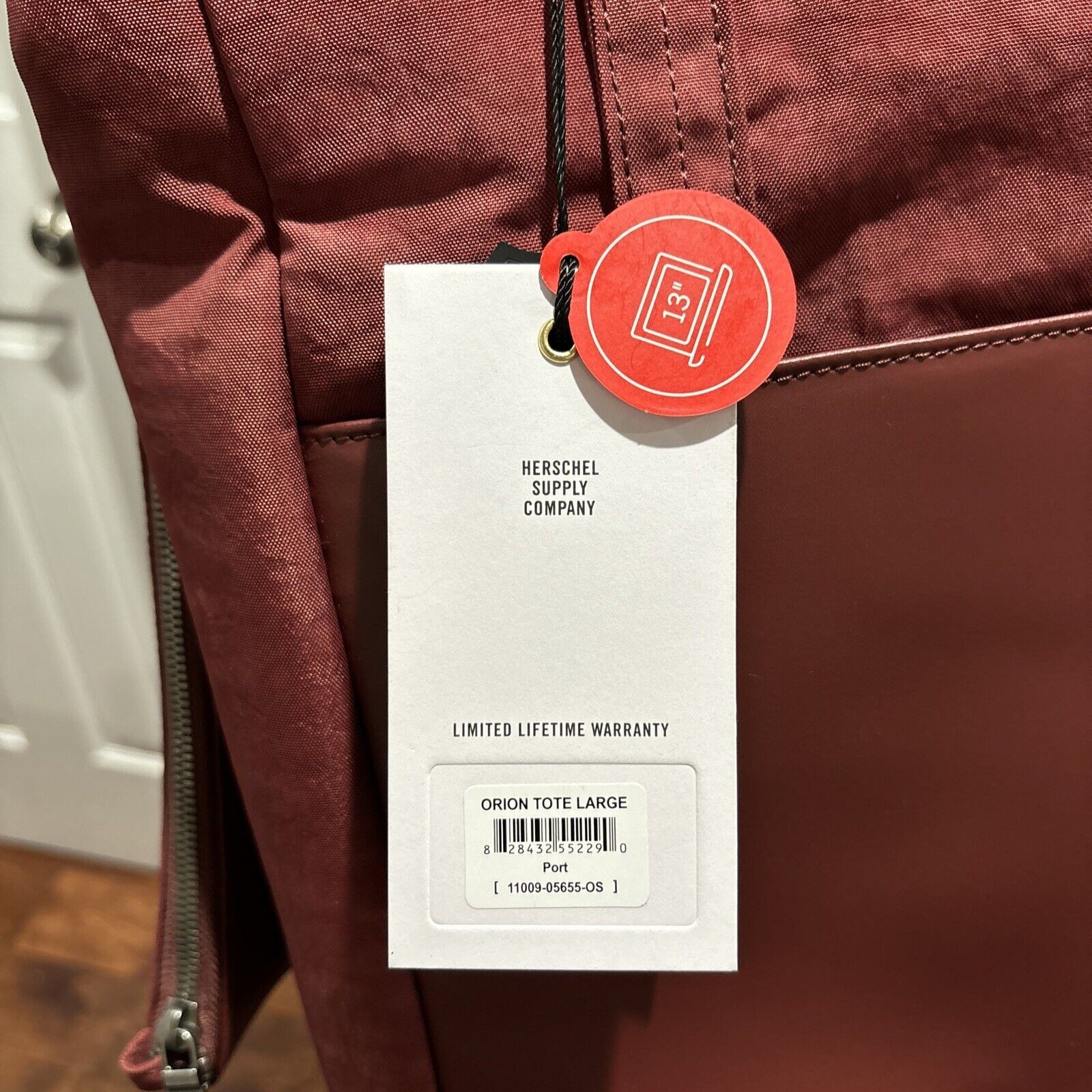 Herschel Supply Co Orion Tote Bag Large w/ Crossbody Port (Burgundy)