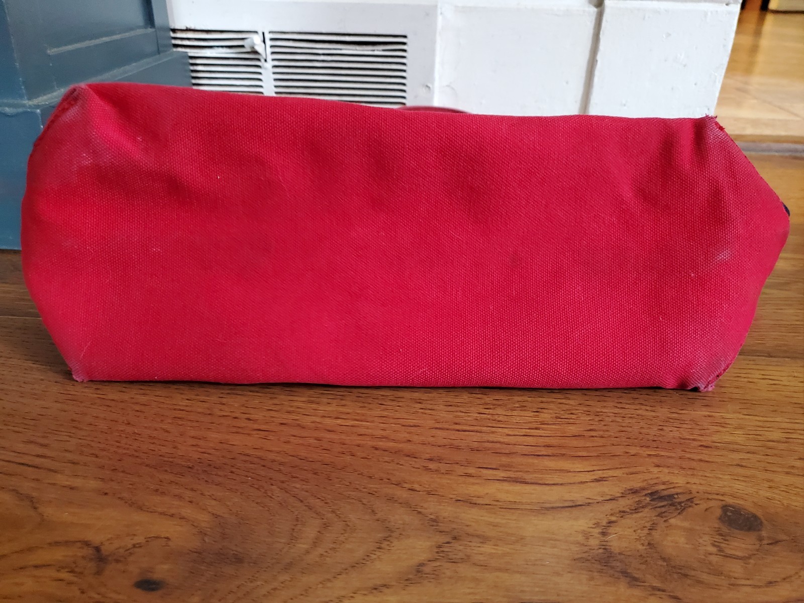 RALPH LAUREN Signature POLO Logo NAVY BLUE RED Canvas Tote Bag