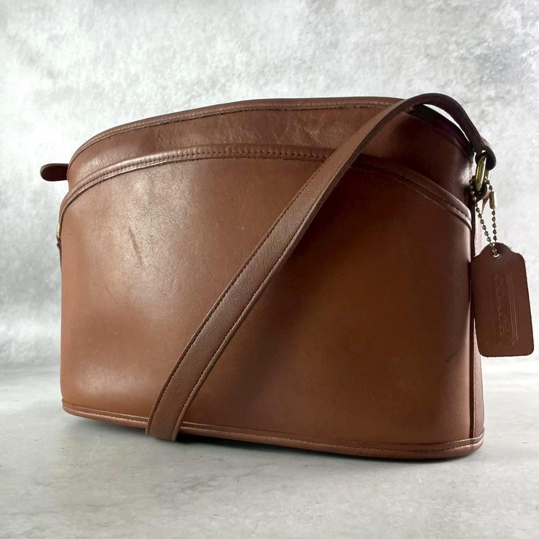 COACH Old COACH Shoulder Bag 9976 Leather USA Brown