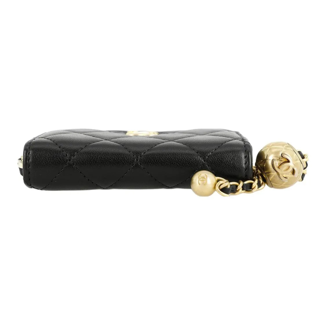 CHANEL Little Golden Ball Card Bag Zero Wallet Mini Women’s 4.3x3x0.7 in