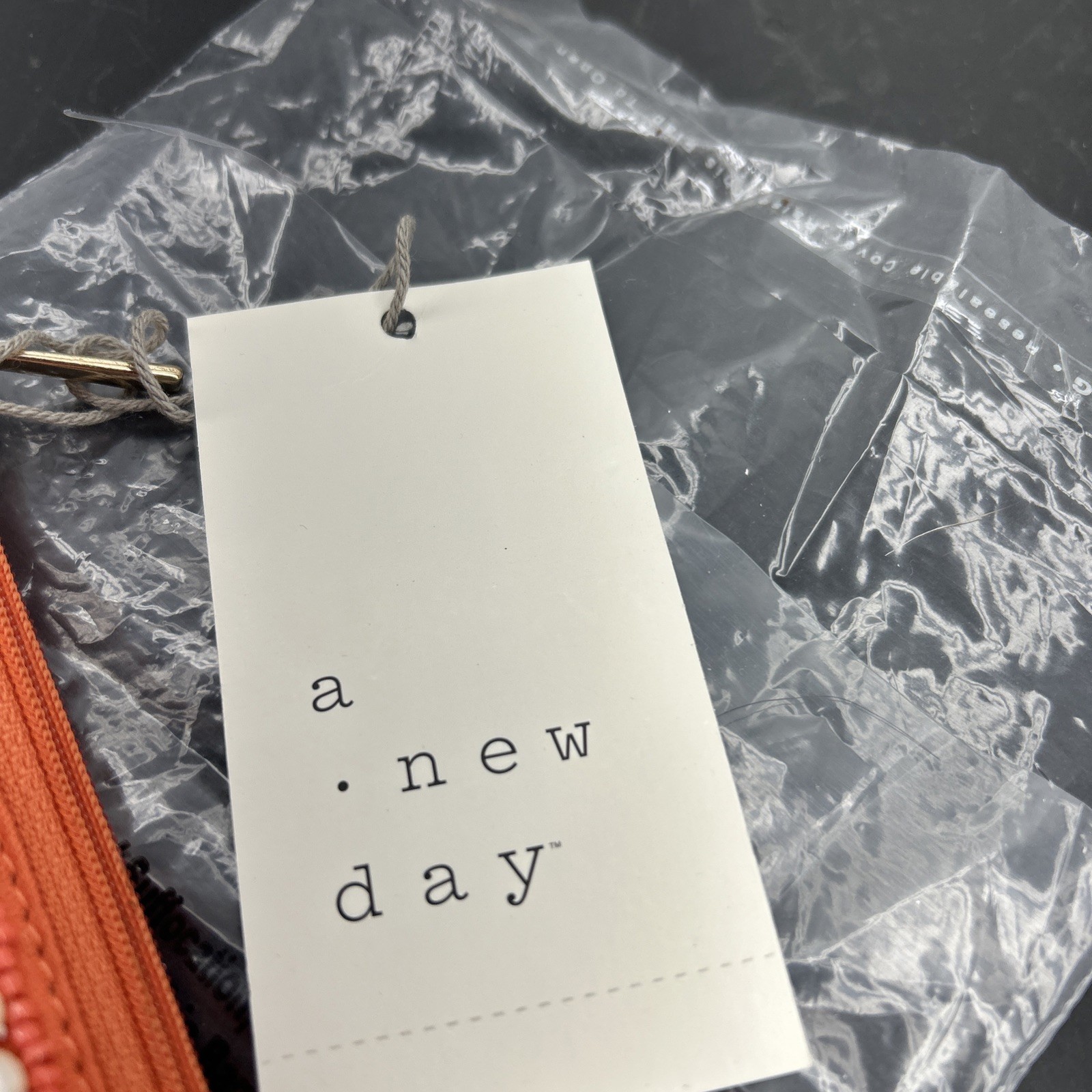 A New Day Beaded Change Purse Orange RAD-EMB-1011