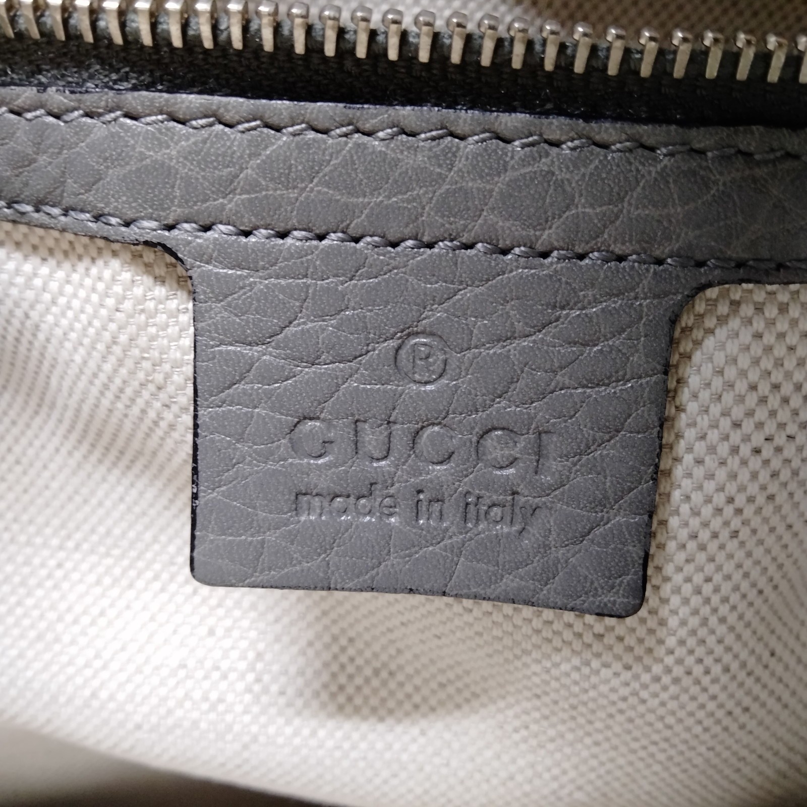 Gucci Shoulder Bag New Jackie Gray Leather 4526254