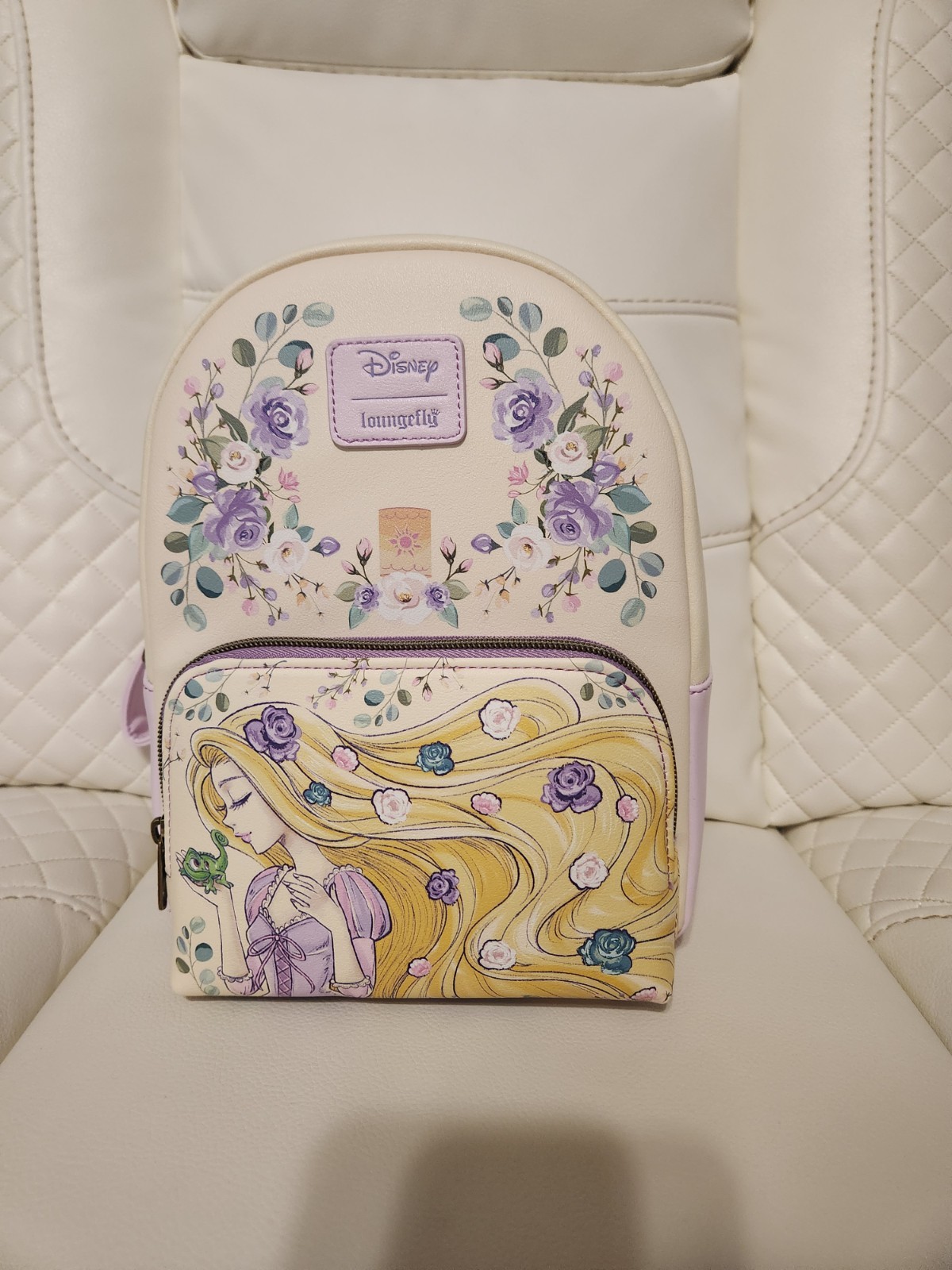 Loungefly Disney Tangled Rapunzel & Pascal Flowers Mini Backpack