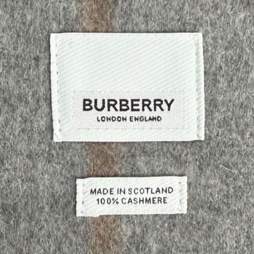 Burberry Nova Check Cashmere Scarf Grey Men’s Authentic Japan 062394
