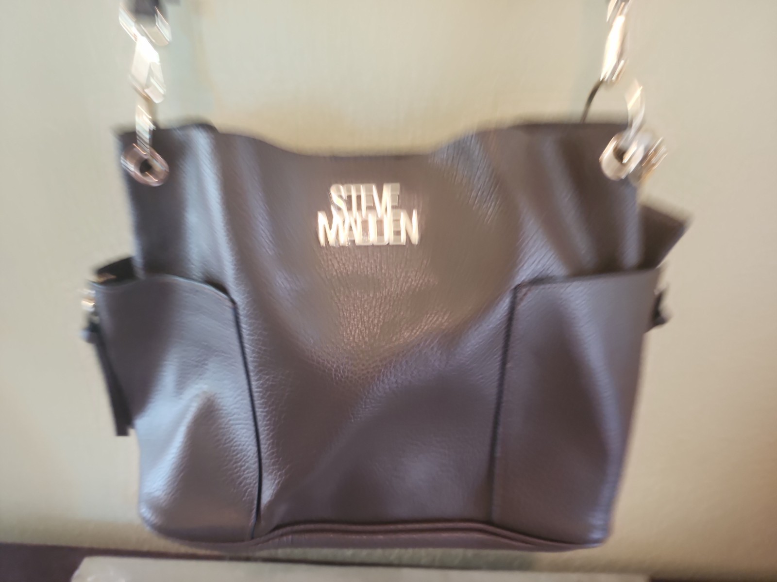 Steve Madden Brown Shoulder/Crossbody Tote Satchel w/Coin Pouch 10.5″ Tall x 14″