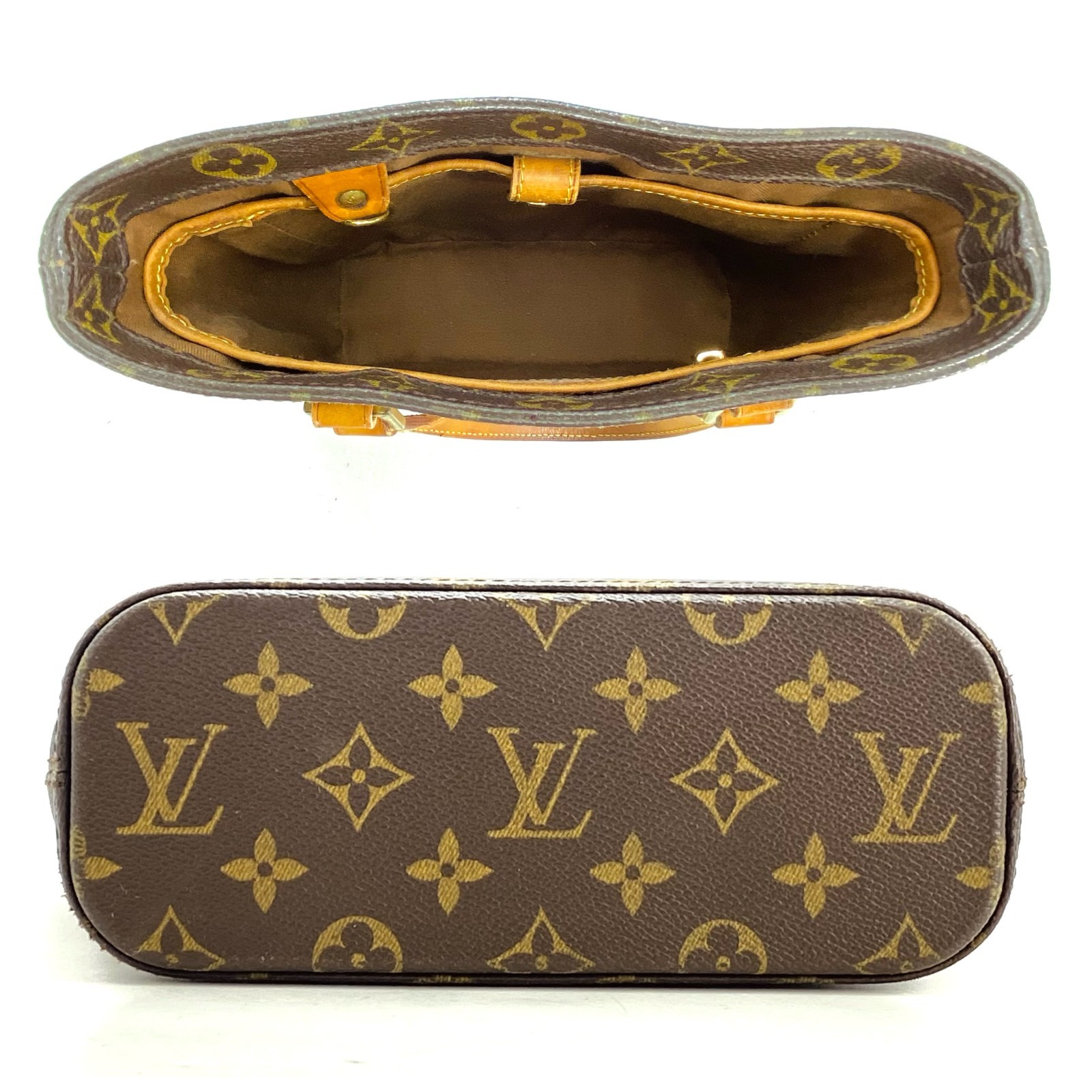 Louis Vuitton Monogram Vavin PM Handbag, Brown PVC M51172#GG545-415