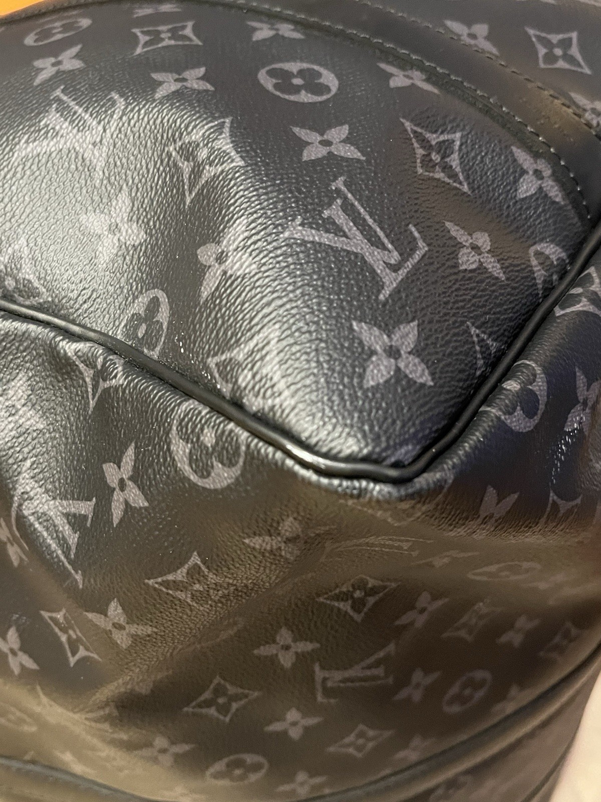 Louis Vuitton Damier Graphite Canvas Keepall Bandoulière 55 W/Receipt & Box