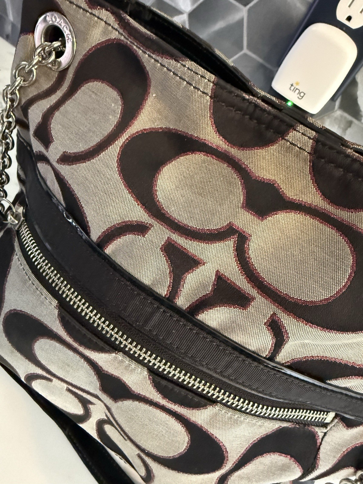 Coach Poppy Slim Tote