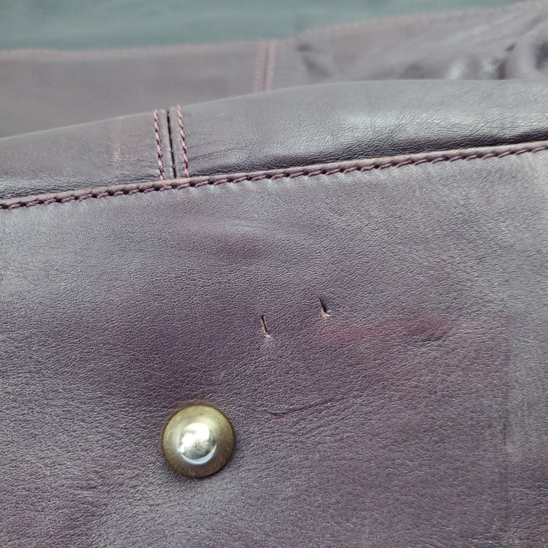 A. Bellucci Purse Burgundy Pebbled Leather Shoulder Bag Made in Italy