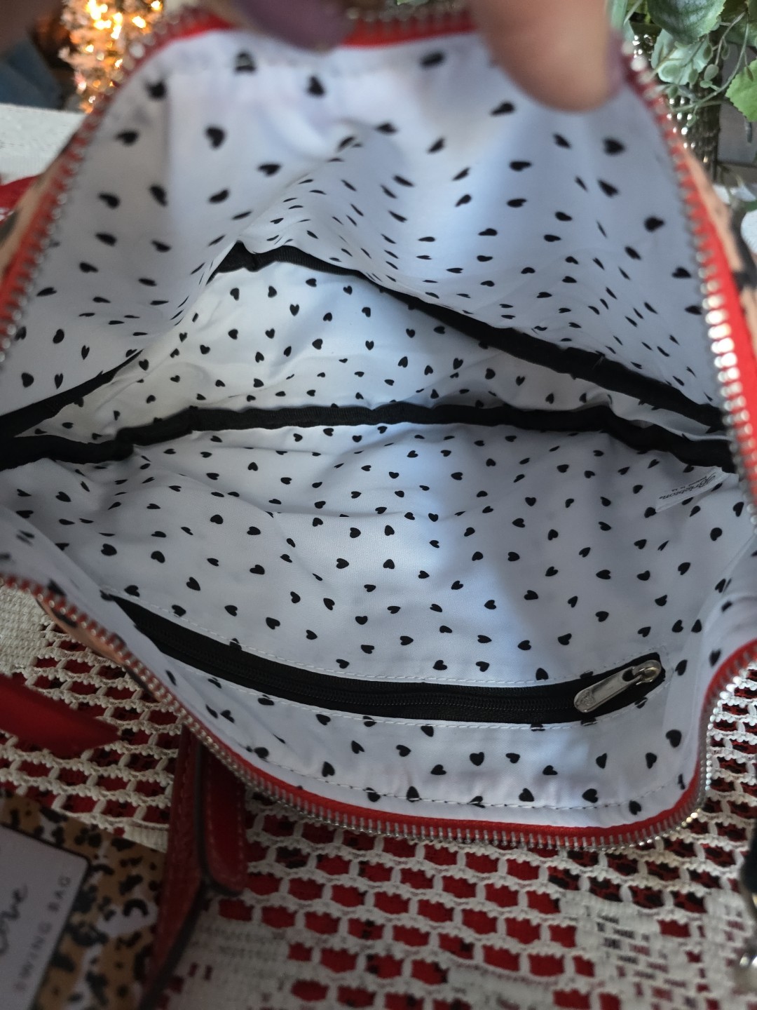 BRIGHTON Spotted Love Swing Bag Leopard Print NWT See Description