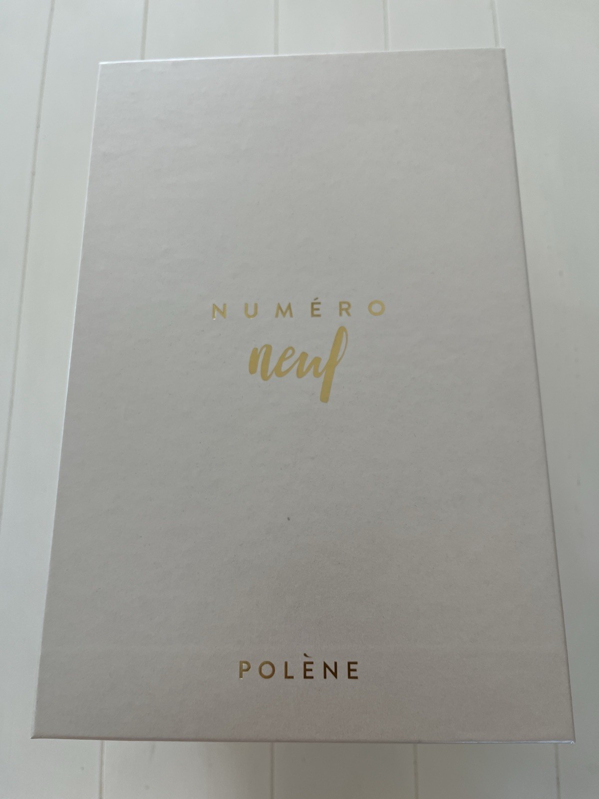 Polene Numero Neuf Textured Chalk Leather Crossbody Handbag NWT
