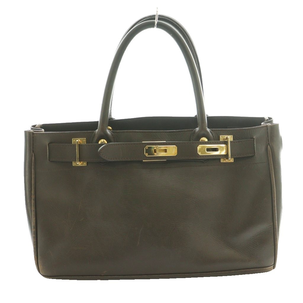 Sita Parantica Leather Tote Bag Brown Women’s Handbag 8.9×4.7×15 in B Condition