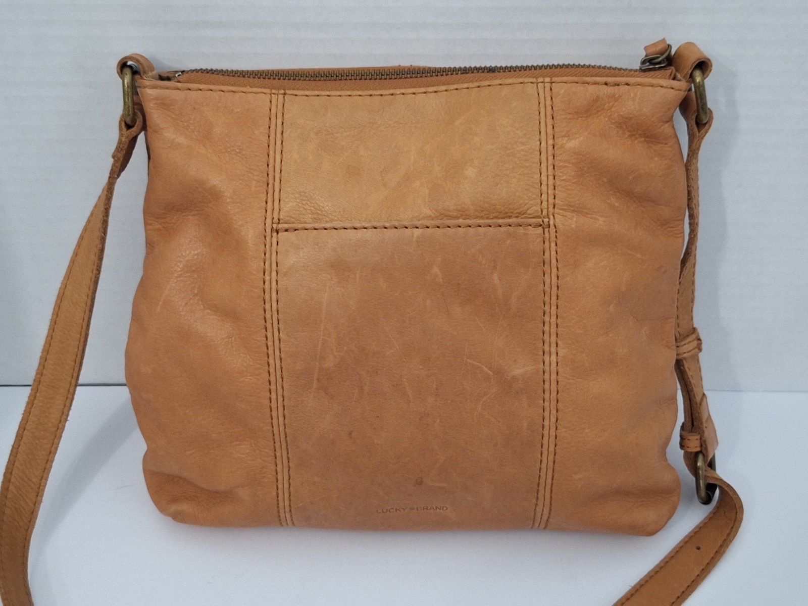 Lucky Brand Leather Crossbody Purse Bohemian Western Cowgirl Travel Hippie Y2K