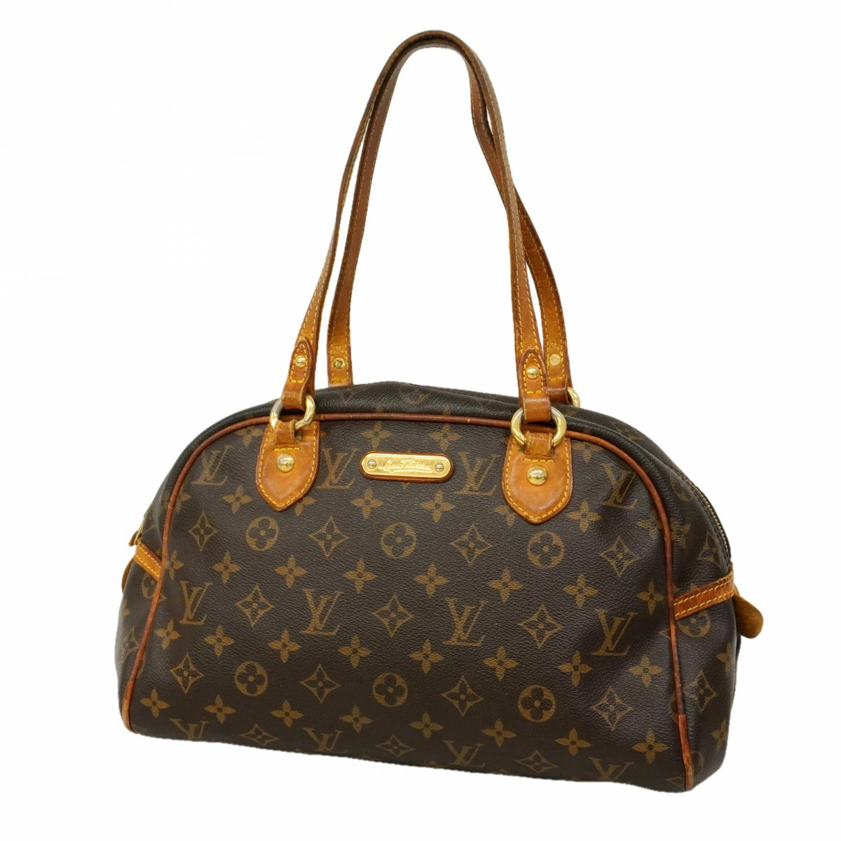 6Ed3598 Louis Vuitton Handbag Montorgueil Pm M95565 Brown Used Ladies