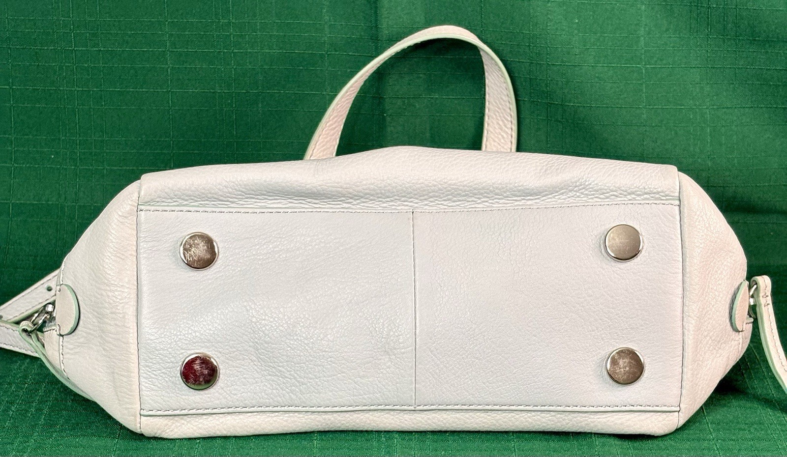 Fossil Light Blue Sydney Zip Bag/ Convertible Sachel Shoulder Bag/ Crossbody