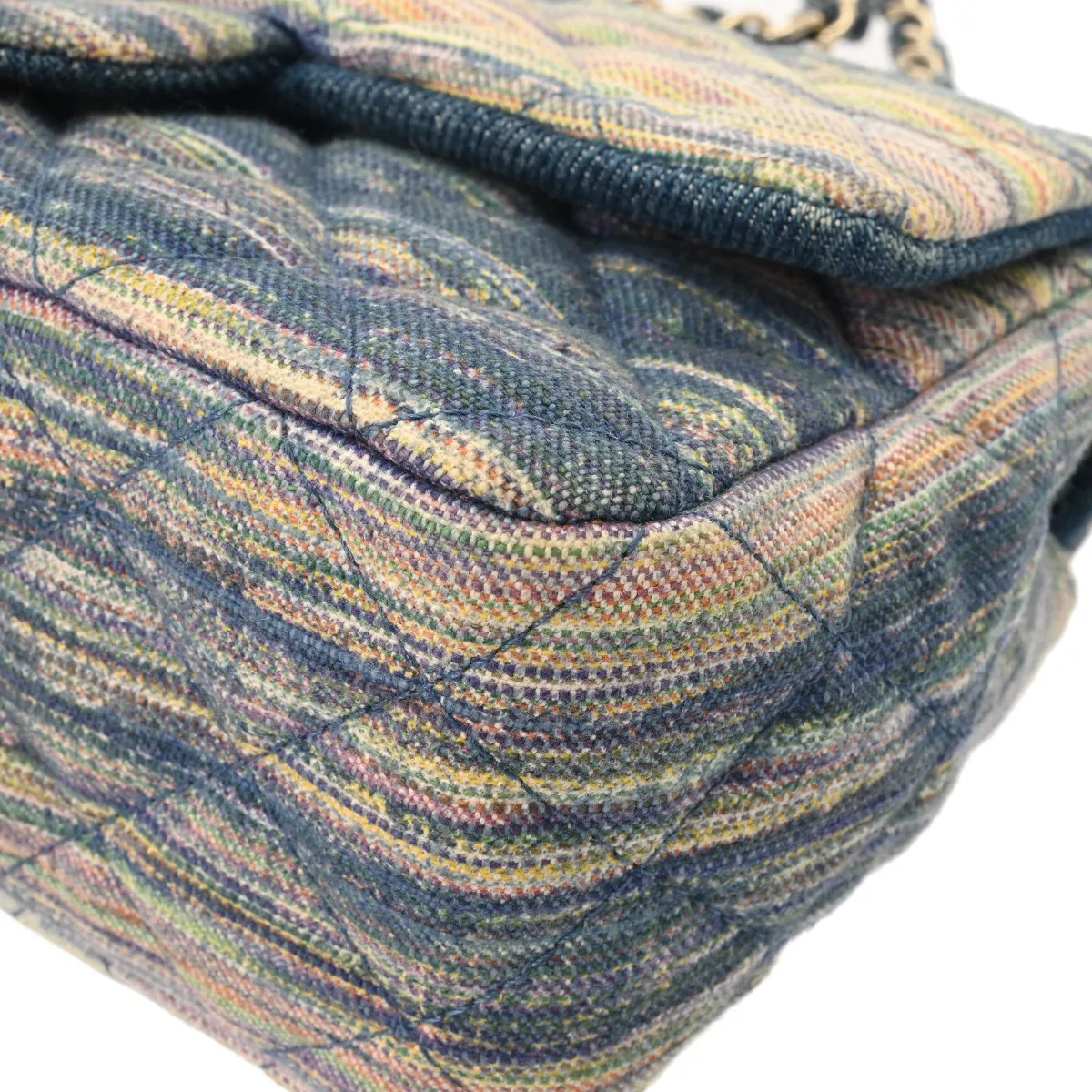 Chanel cm A69900 Shoulder Bag Denim Multicolor #WB818