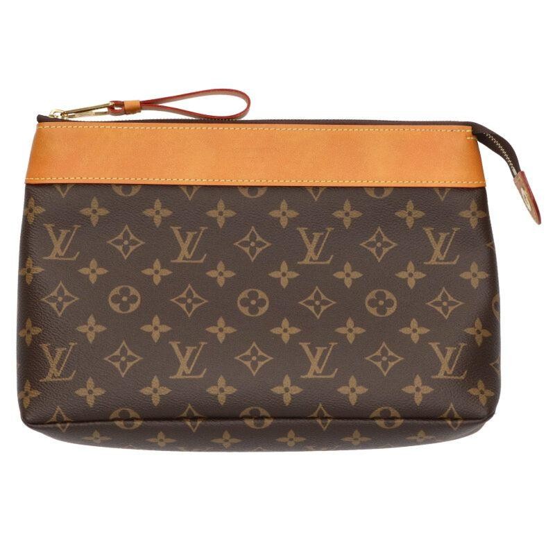 LOUIS VUITTON Bag: Pochette Voyage Souple M14057 Brown W30.5*H18.5cm;