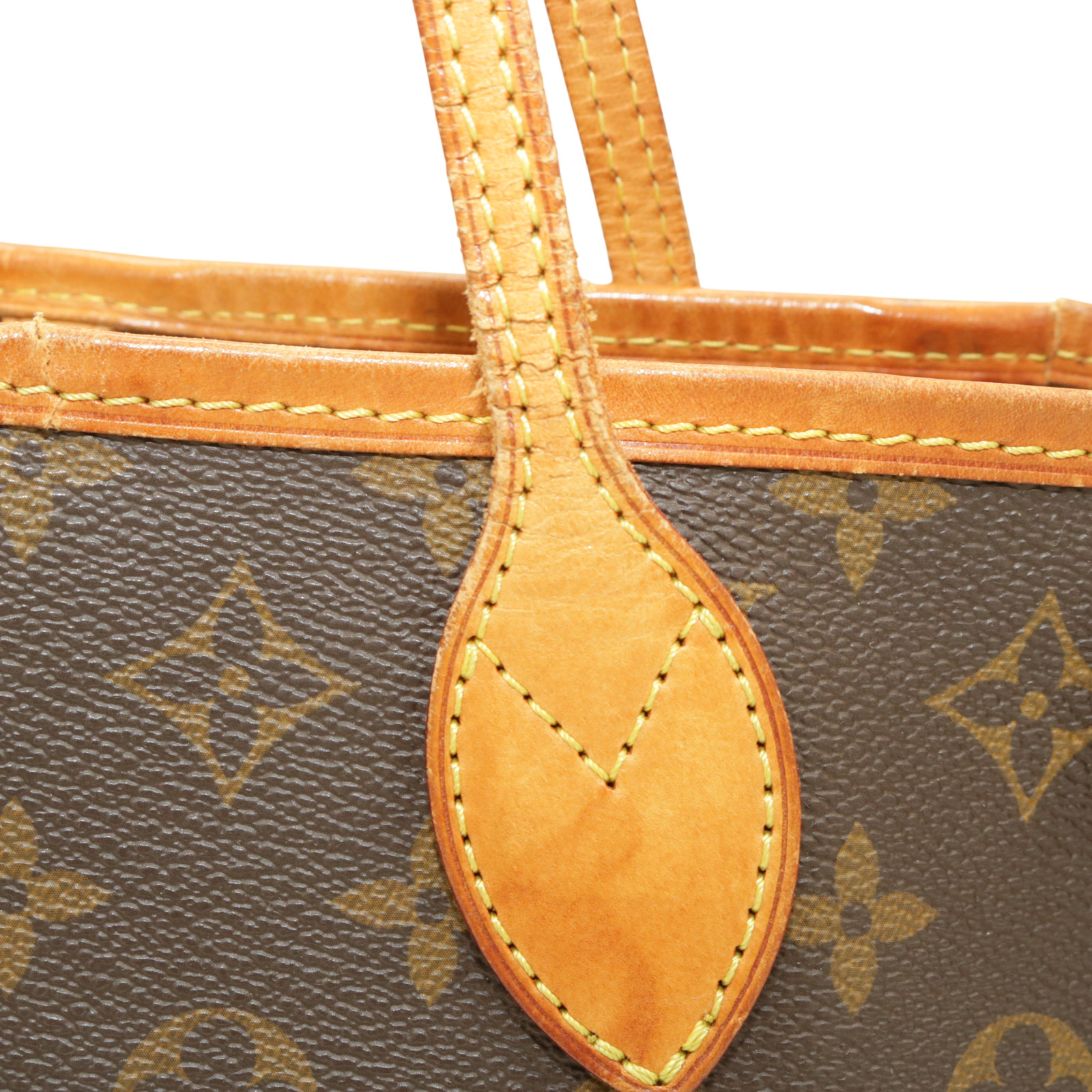 Authentic Louis Vuitton M40155 Neverfull PM Brown Monogram Tote Bag