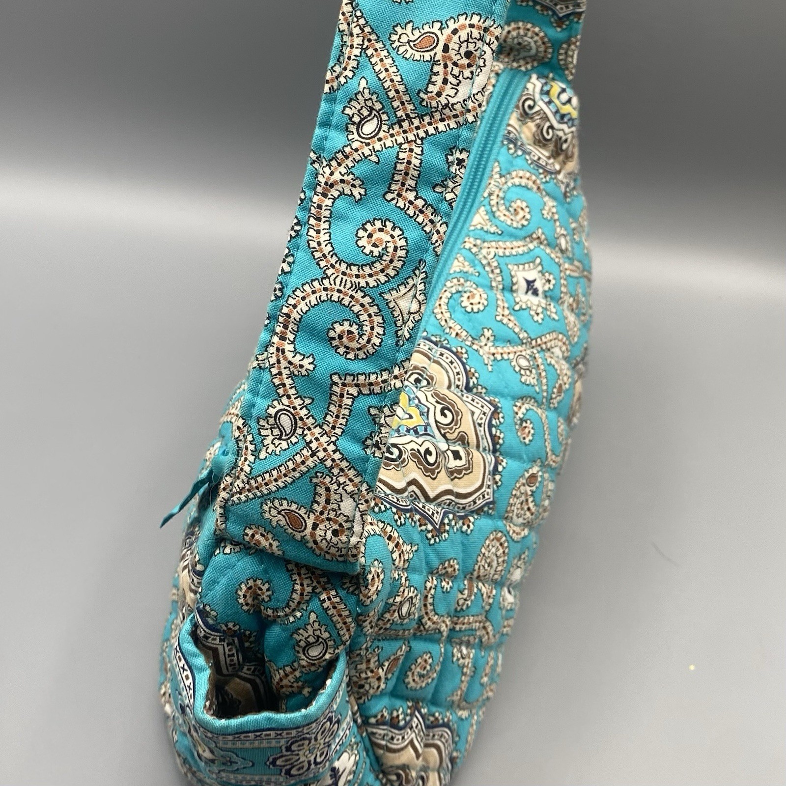 Vera Bradley Small Maggie Handbag Totally Turq Retired Paisley Shoulder Purse