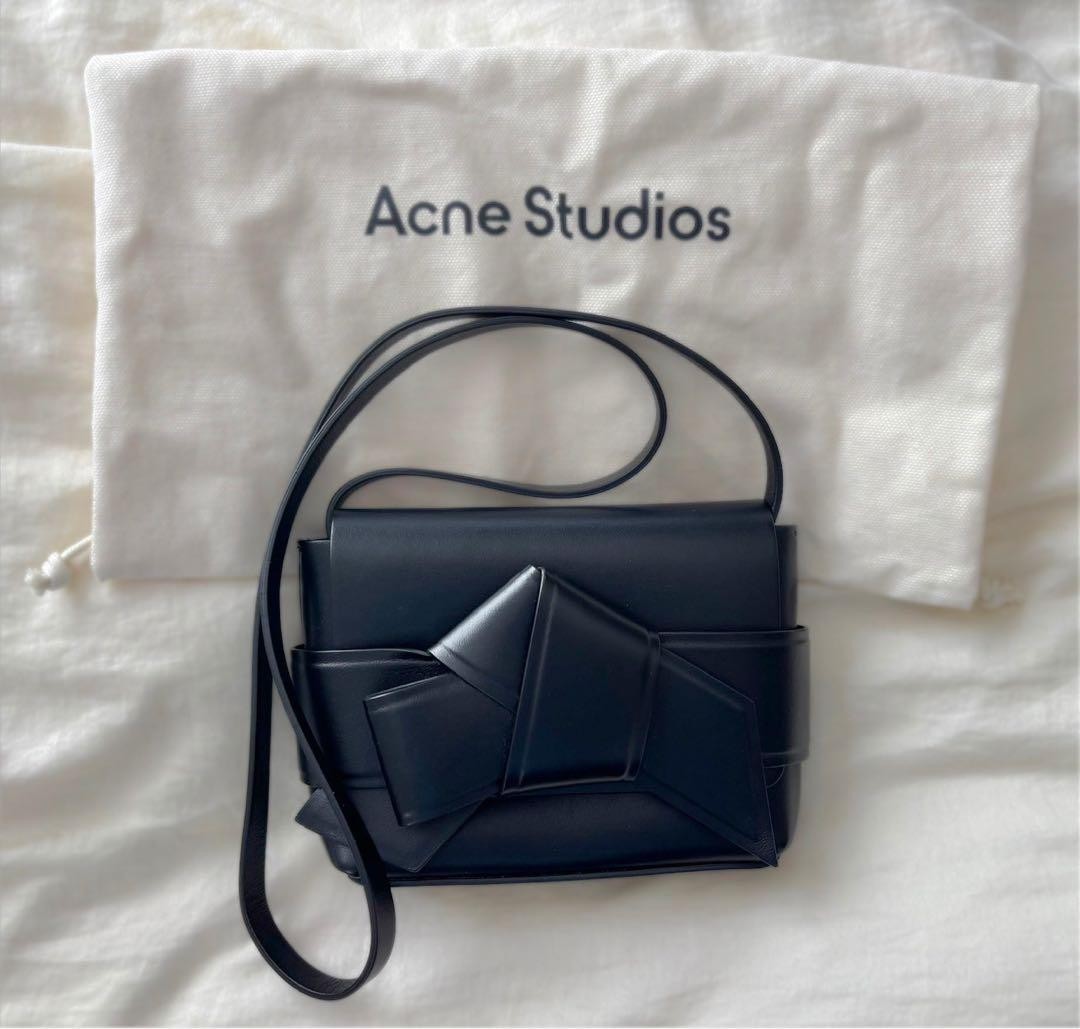 Acne Studios Musubi Leather Shoulder Bag Black Knot Detail Women’s Mini