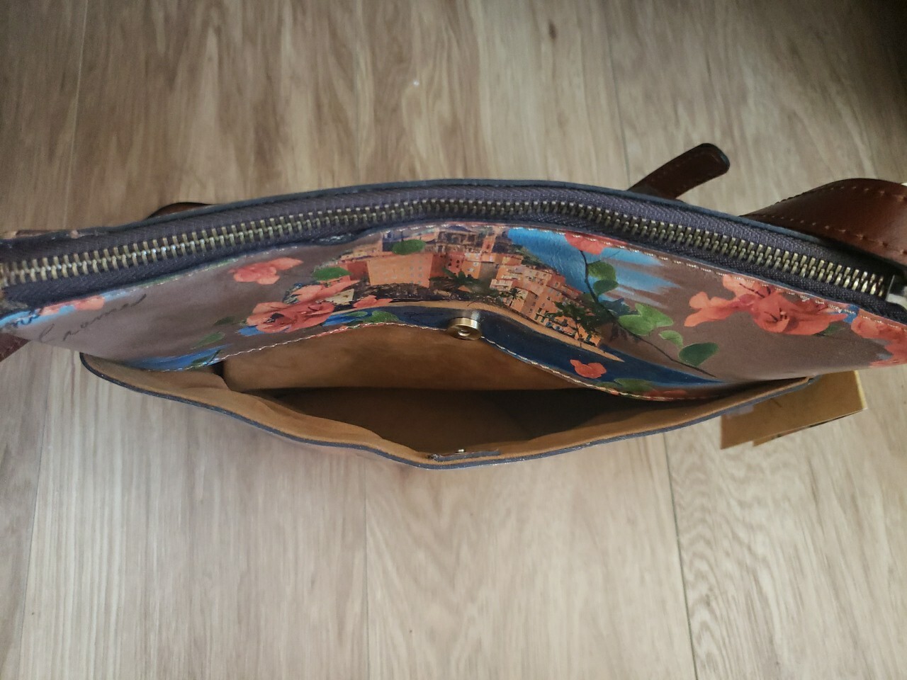 Patricia Nash Amerie Leather Crossbody Bag French Riviera NWT Dust Bag