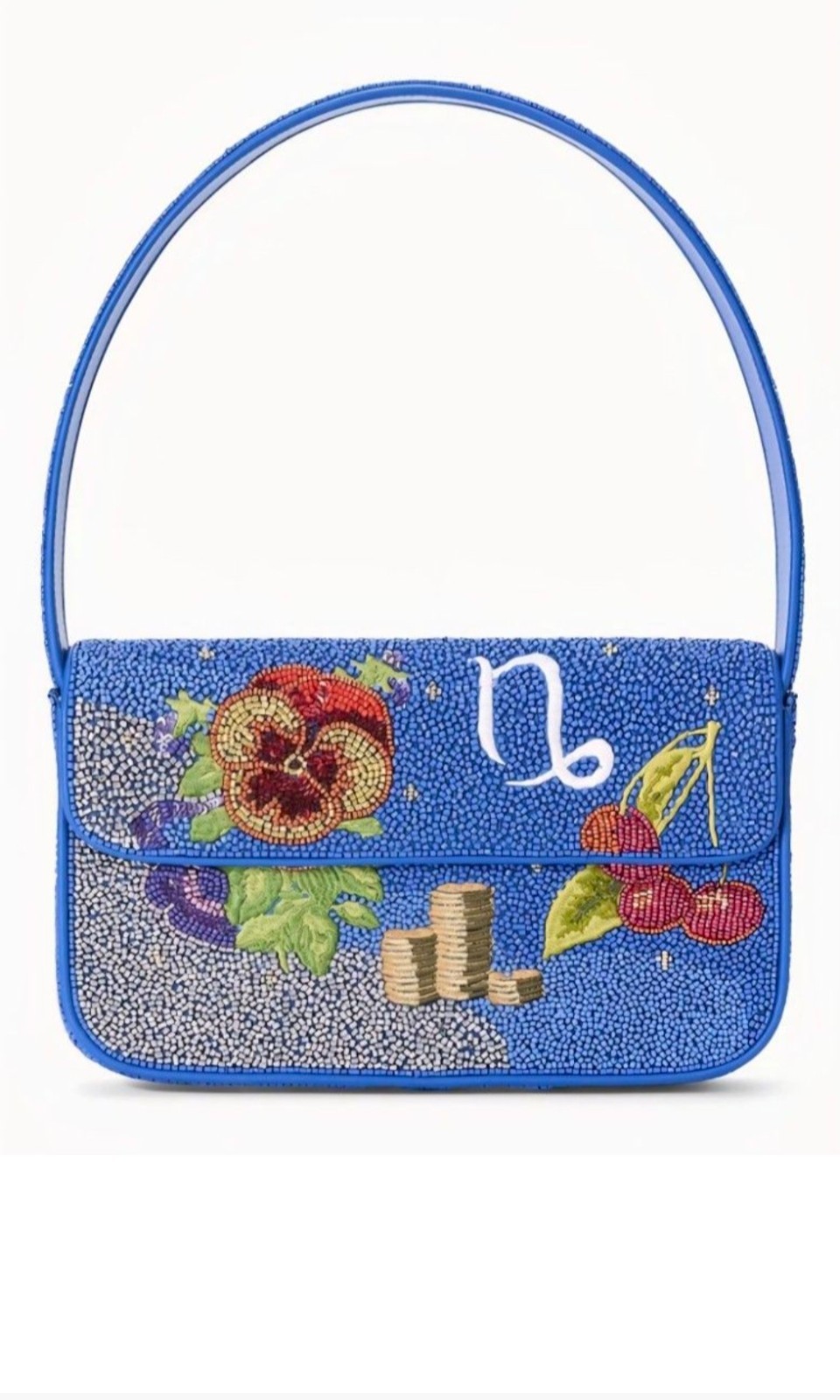 Rare Staud Tommy Zodiac beaded bag
