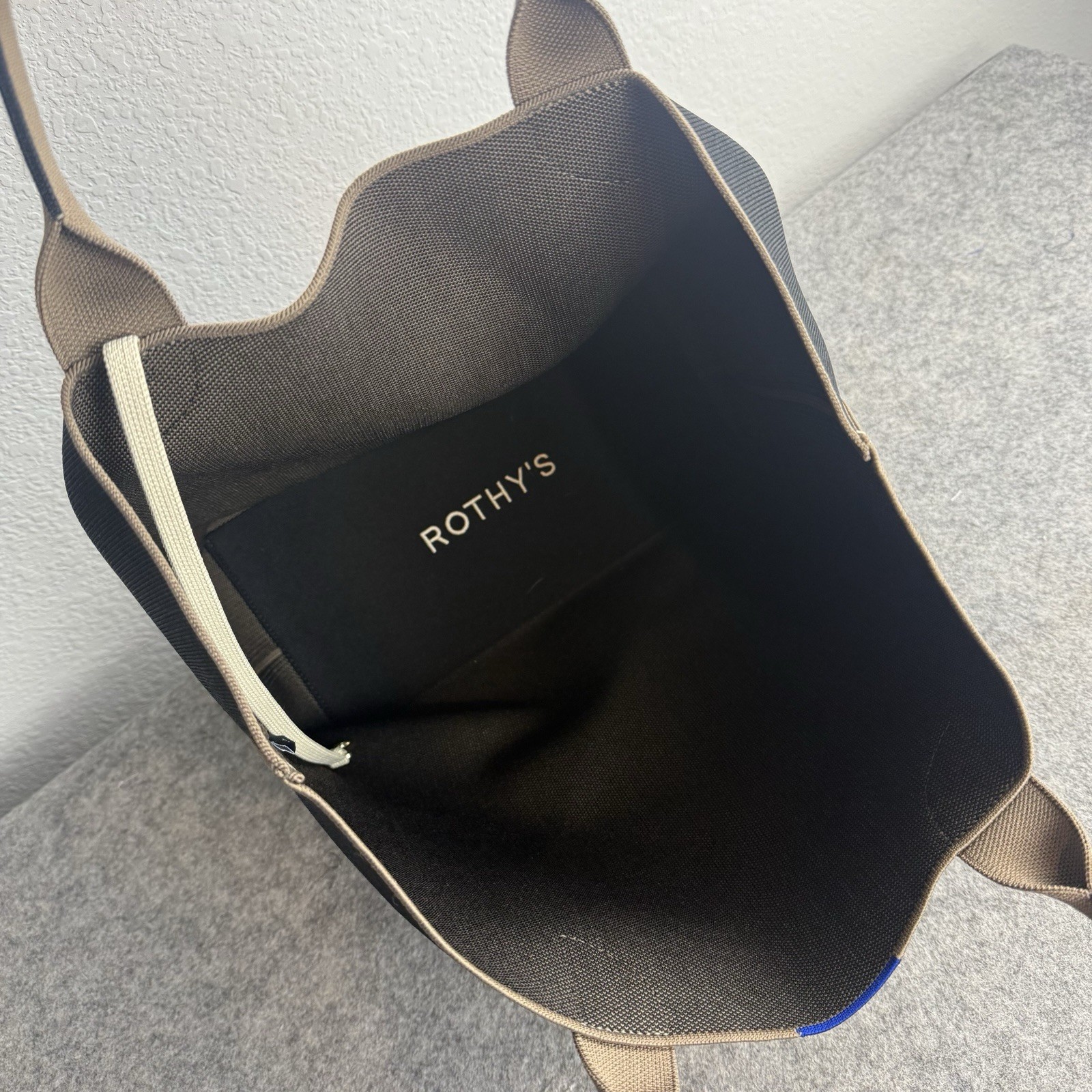 ROTHY’S The Lightweight Tote Bag Black Portobello Standard Knit
