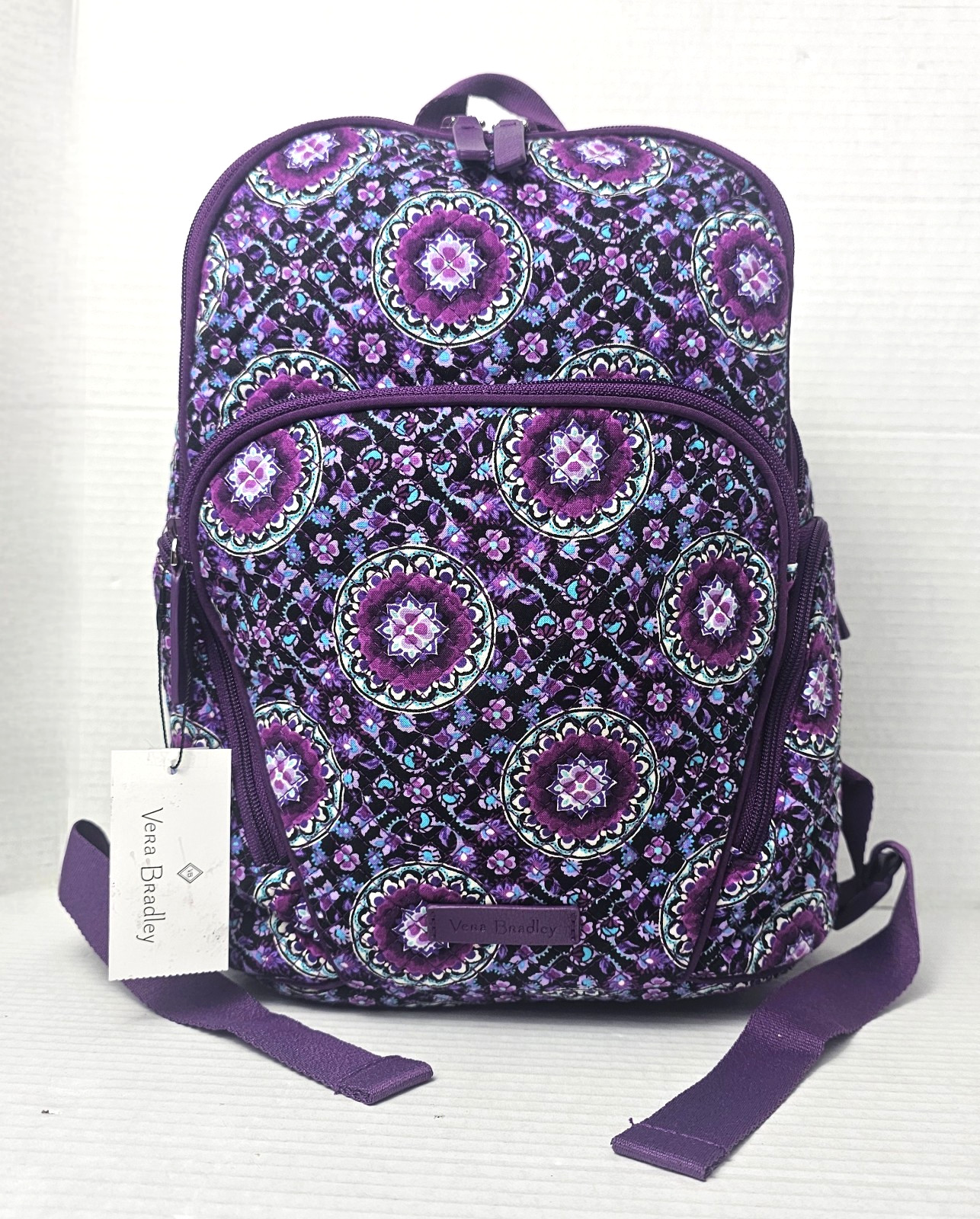Vera Bradley Hadley Backpack in Cotton Lilac Medallion