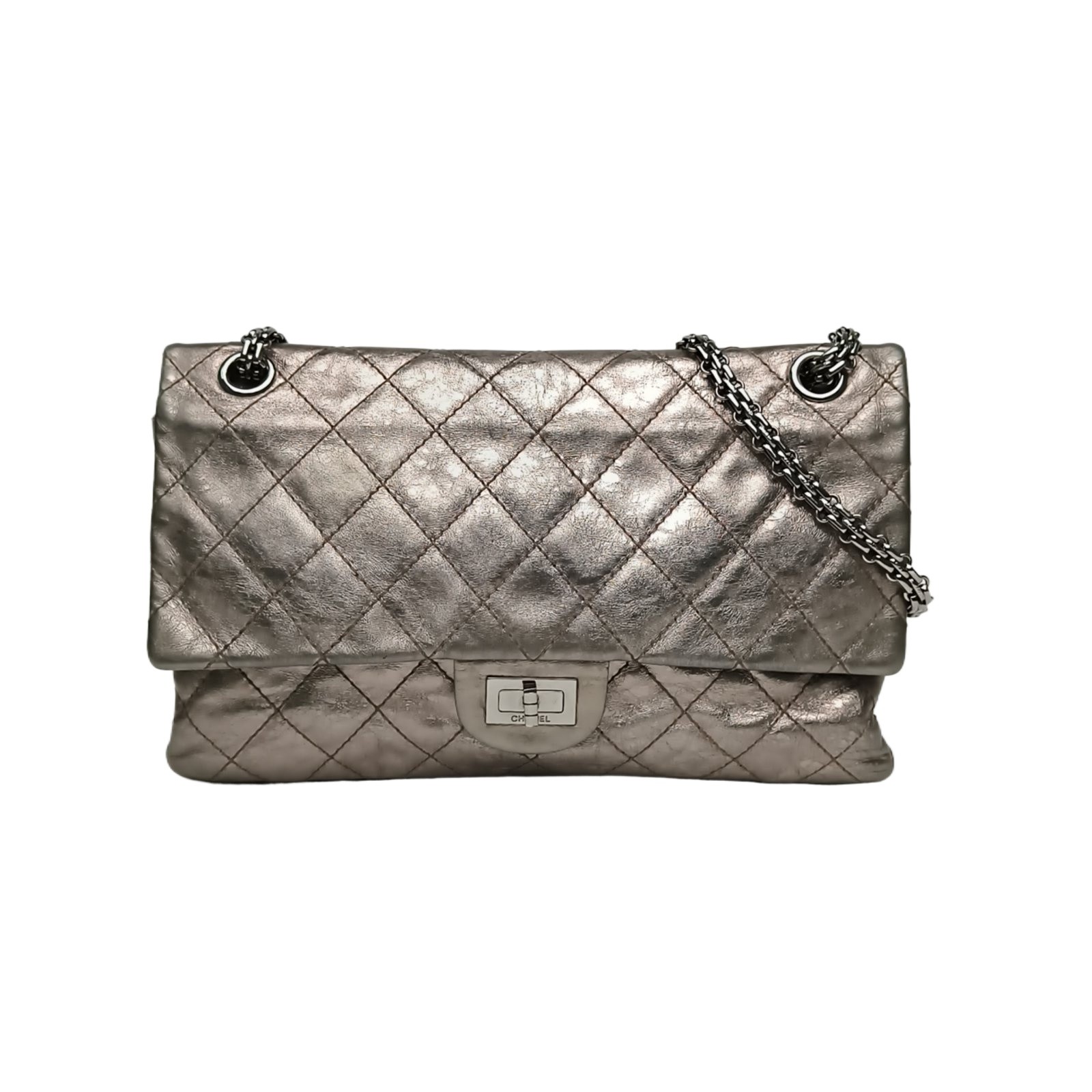 CHANEL 2.55 Flap Bag Large Size 28cm Shoulder Bag