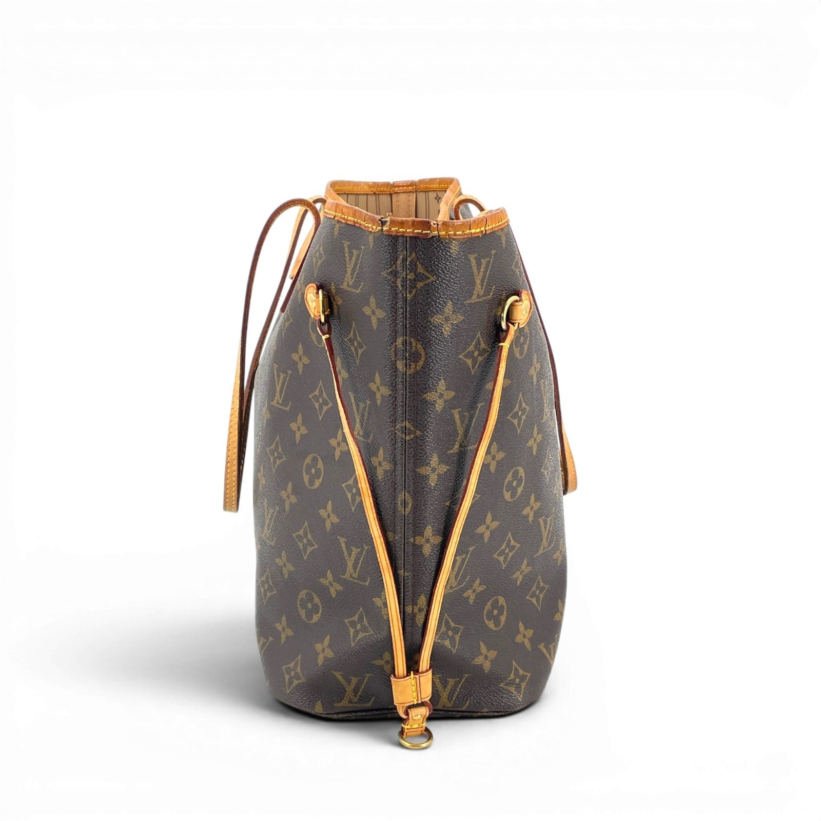 LOUIS VUITTON Neverfull MM Monogram Canvas Brown Women Shoulder Tote Bag M40156