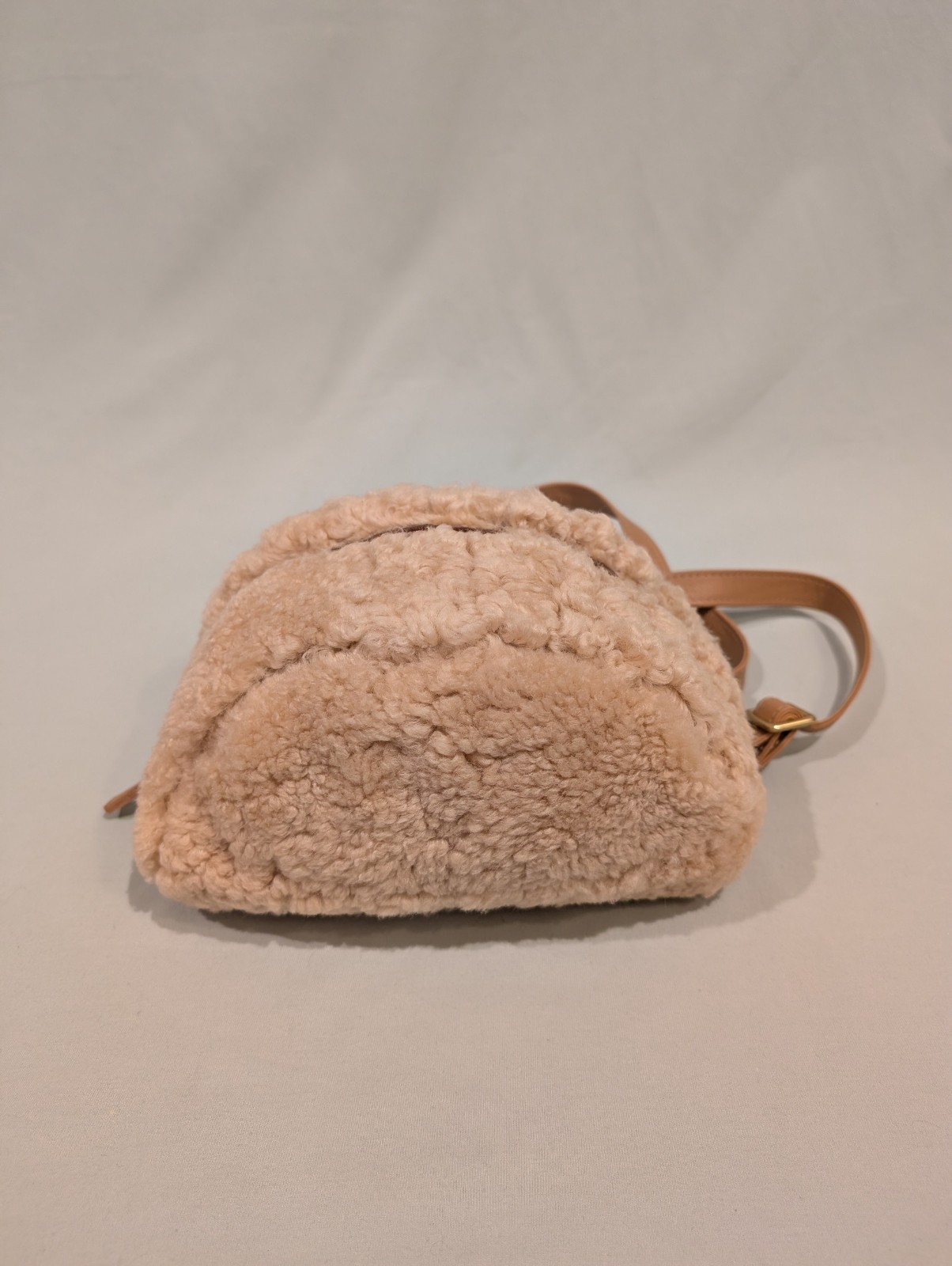 Prime Cut Shearling Bum Bag Oatmeal