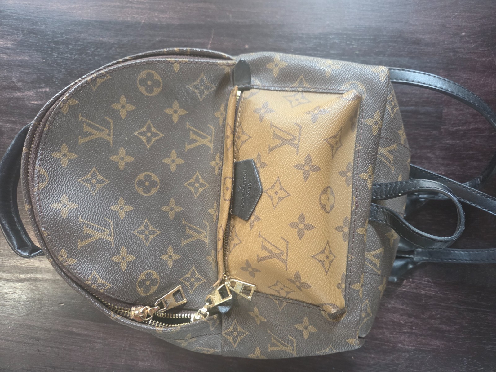 Louis Vuitton Palm Springs Backpack Mini Brown Canvas Monogram