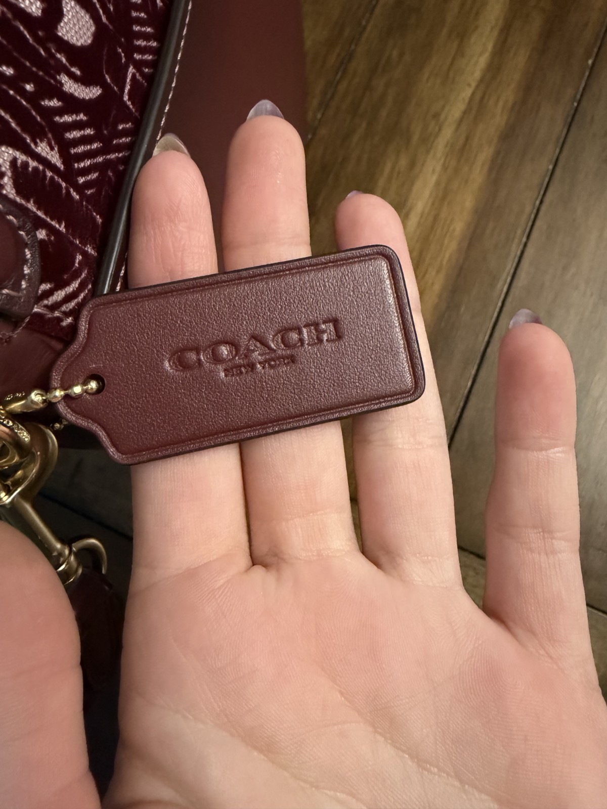 Coach ELLE Saddle Bag Bordeaux New with Tags Crossbody Shoulder Bag