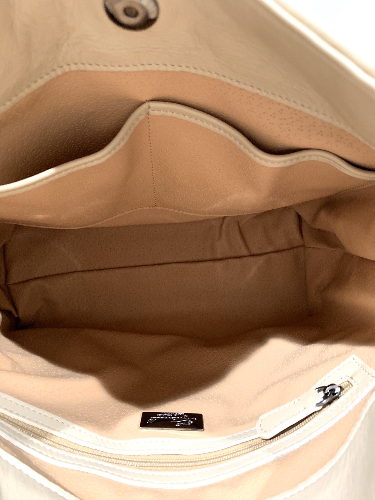 5562-WOVEN LAMBSKIN LEATHER HANDBAG-Tan/Bronze