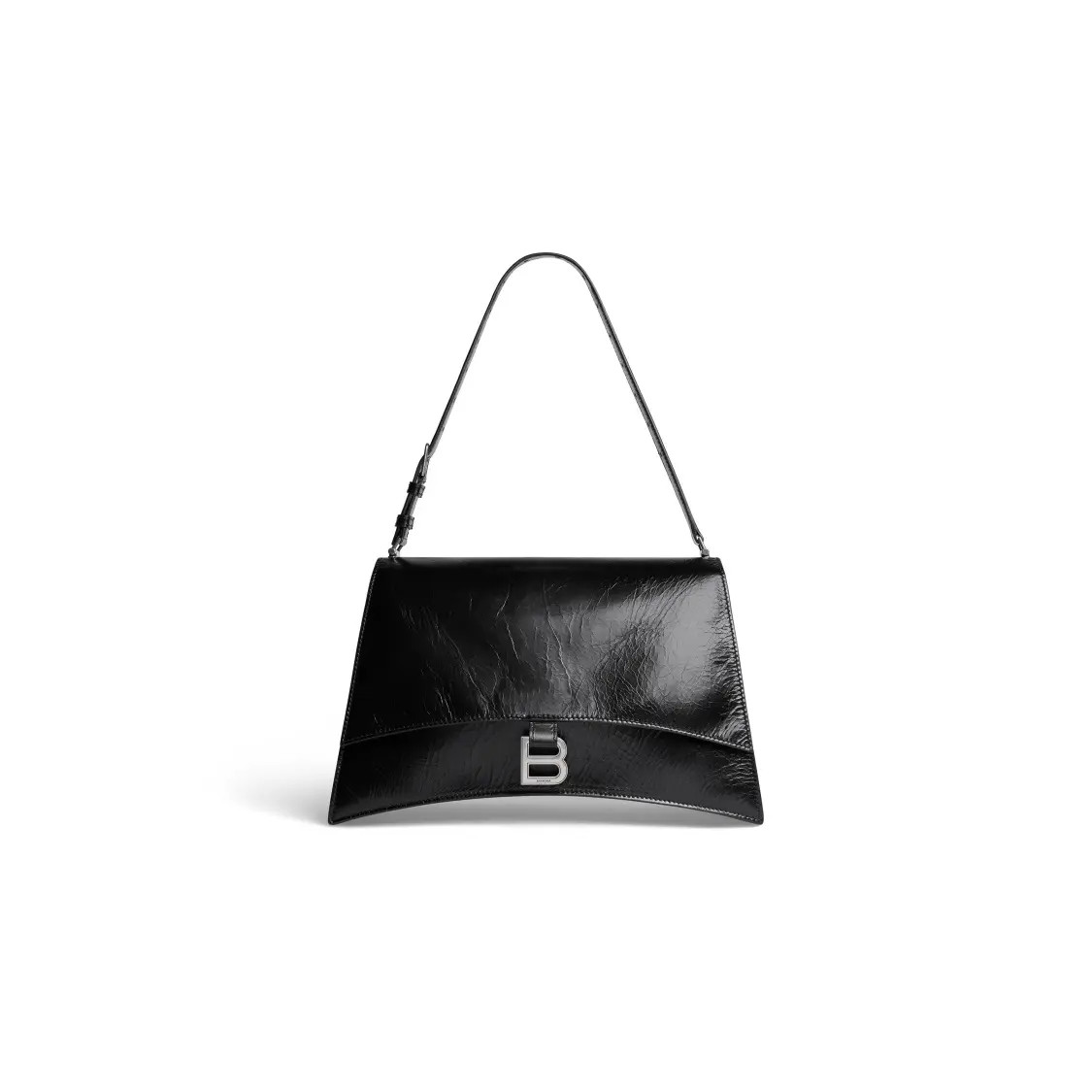 Balenciaga CRUSH Rivet Magnet Closure Strap Shoulder Bag 12.2×4.2×8.2 in