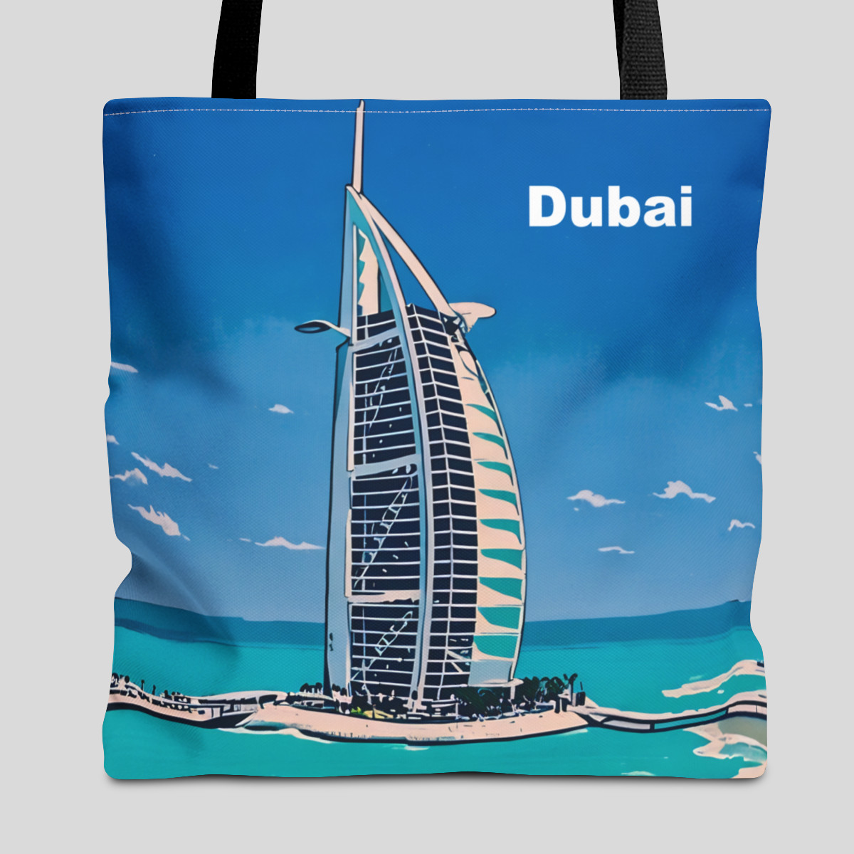 Dubai UAE United Arab Emirates Tote Bag – World Traveler Series – AEB050