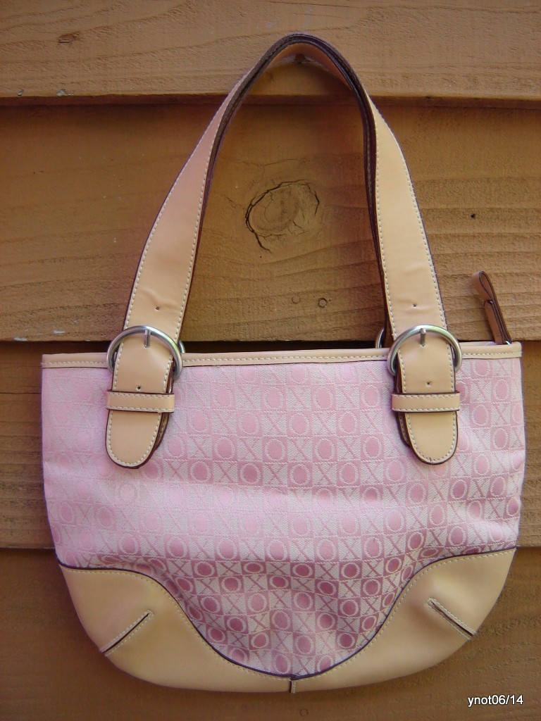 signature/designer XOXO pink/beige PURSE/handbag/TOTE