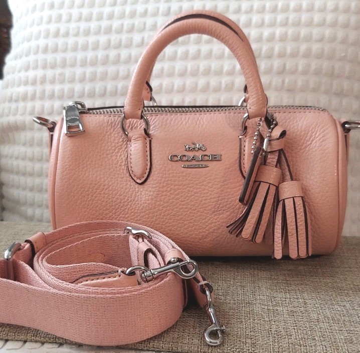 Coach Lacey Satchel Crossbody Bag in Peachy /Pink Adorable!