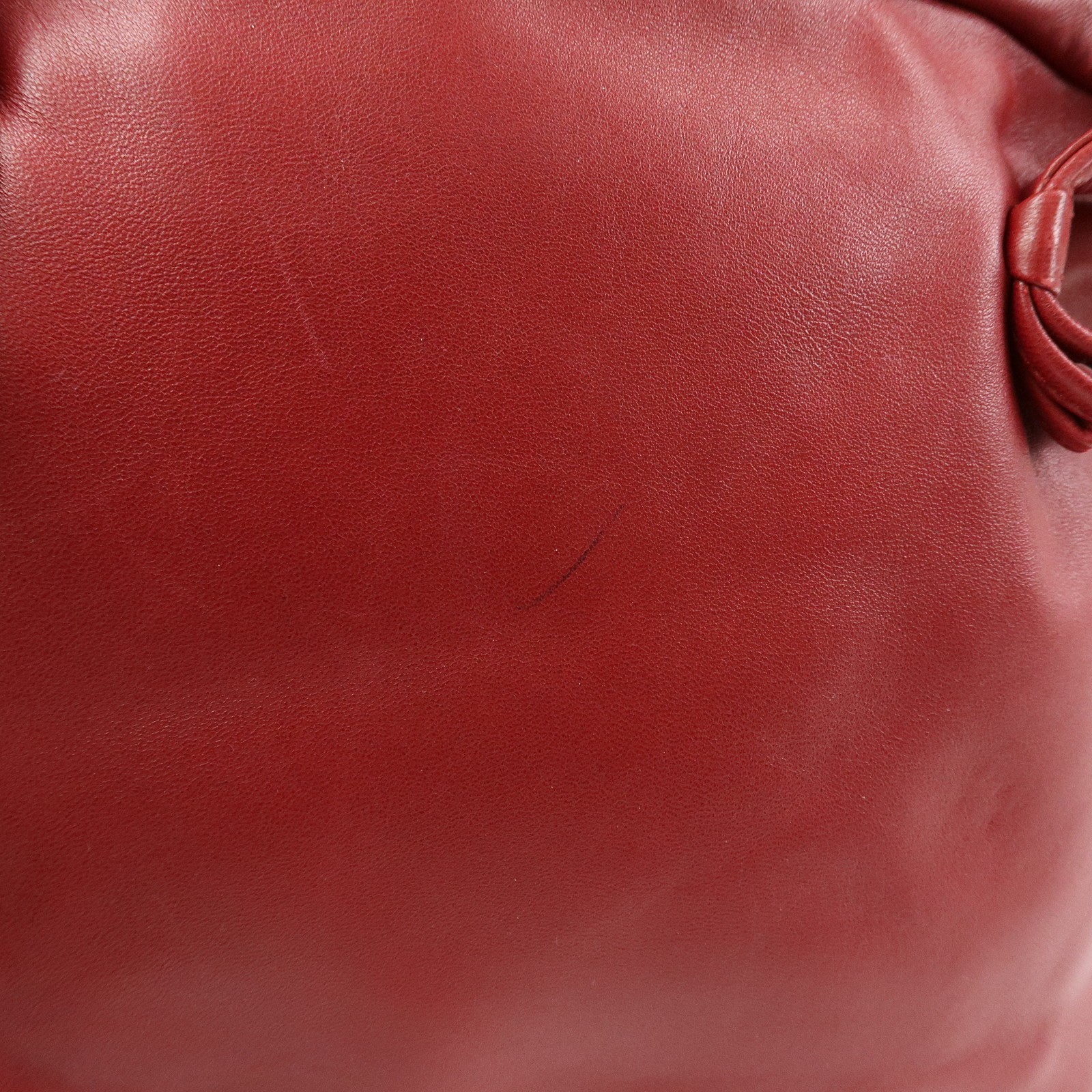 LOEWE Anagram Nappa Leather Hand Bag Shoulder Bag Red Authentic Used F/S