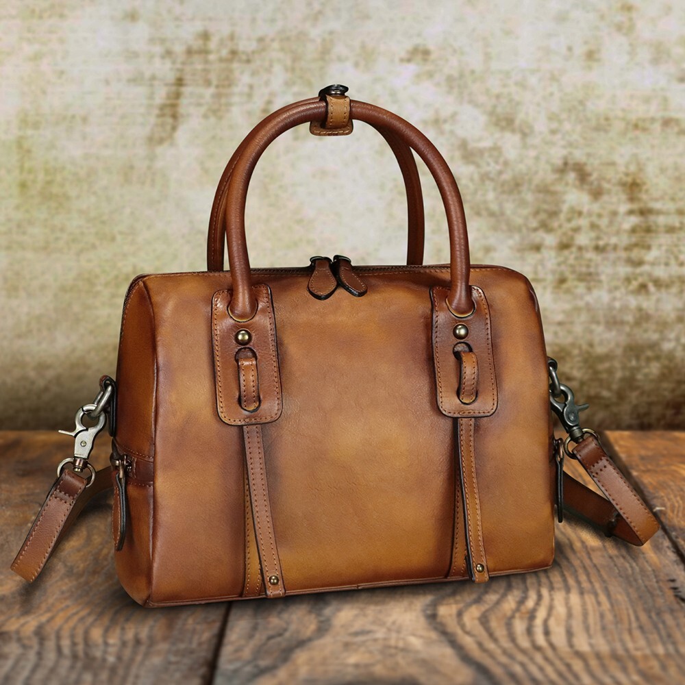 Genuine Leather Purses and Handbags for Women Retro Shoulder Bag Crossbody Bag