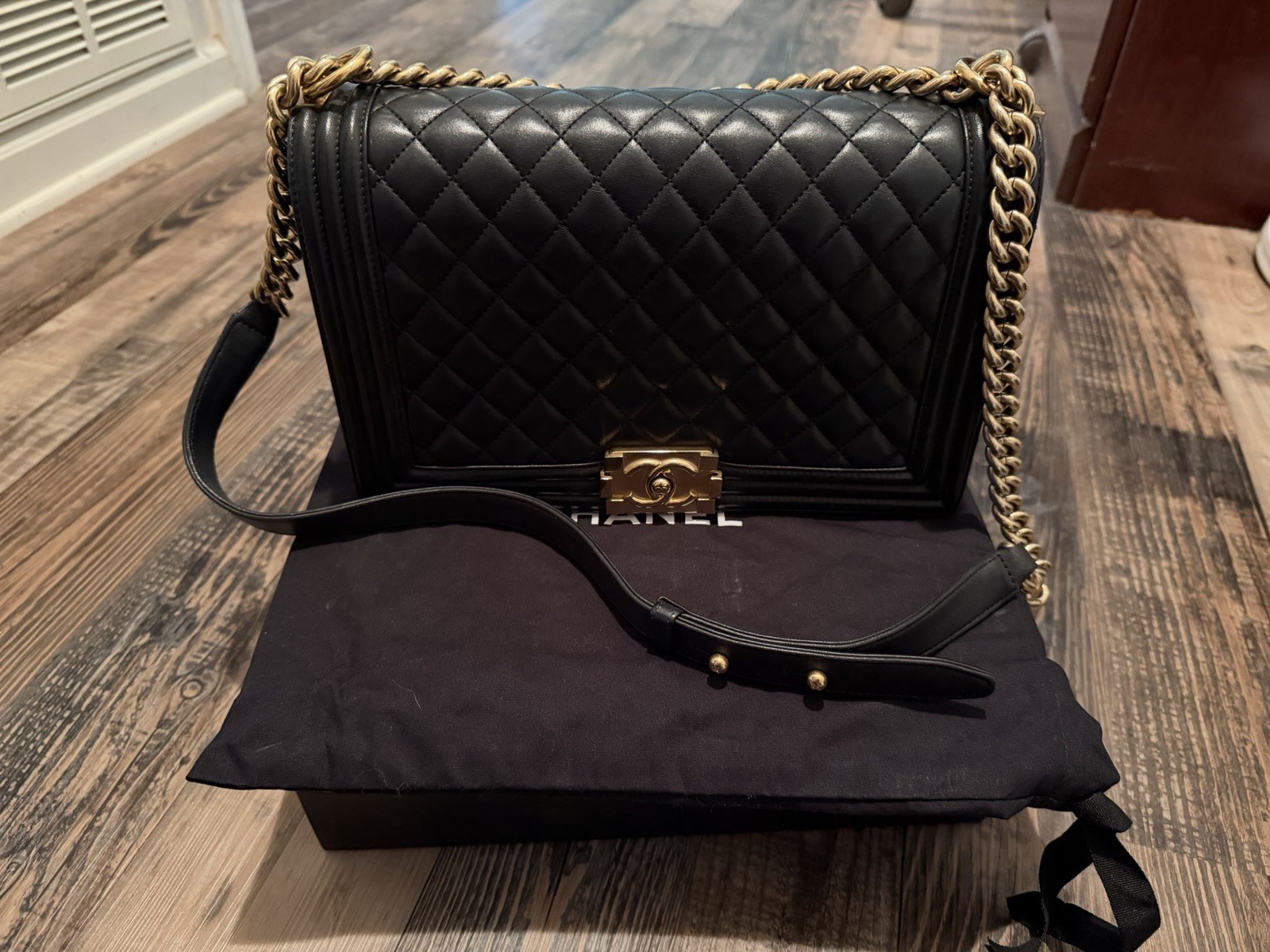 Authentic CHANEL Le Boy Bag