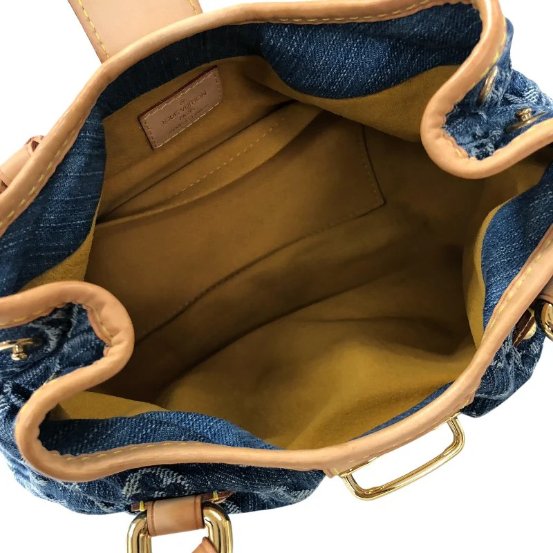 LOUIS VUITTON Plume Blue Denim Handbag M95020 #OKB1823
