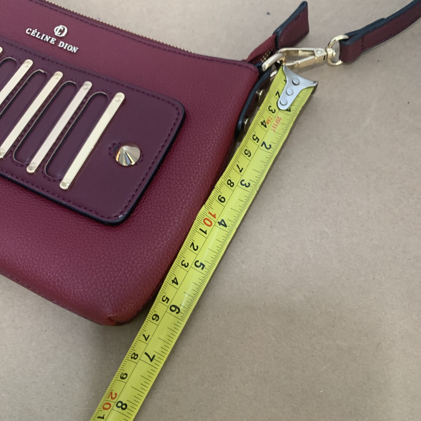 Rare!!! Womens Celine Dion Red Maestro Crossbody PIANO KEY THEMED Clutch bag