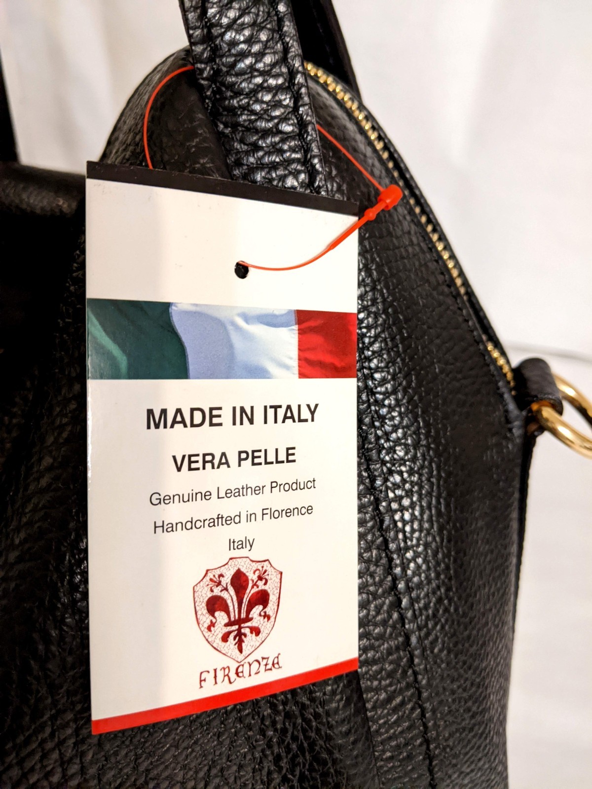 PREMIUM ITALIAN PEBBLED CALF LEATHER LARGE SHOULDER BAG HANDBAG – MADE IN ITALY