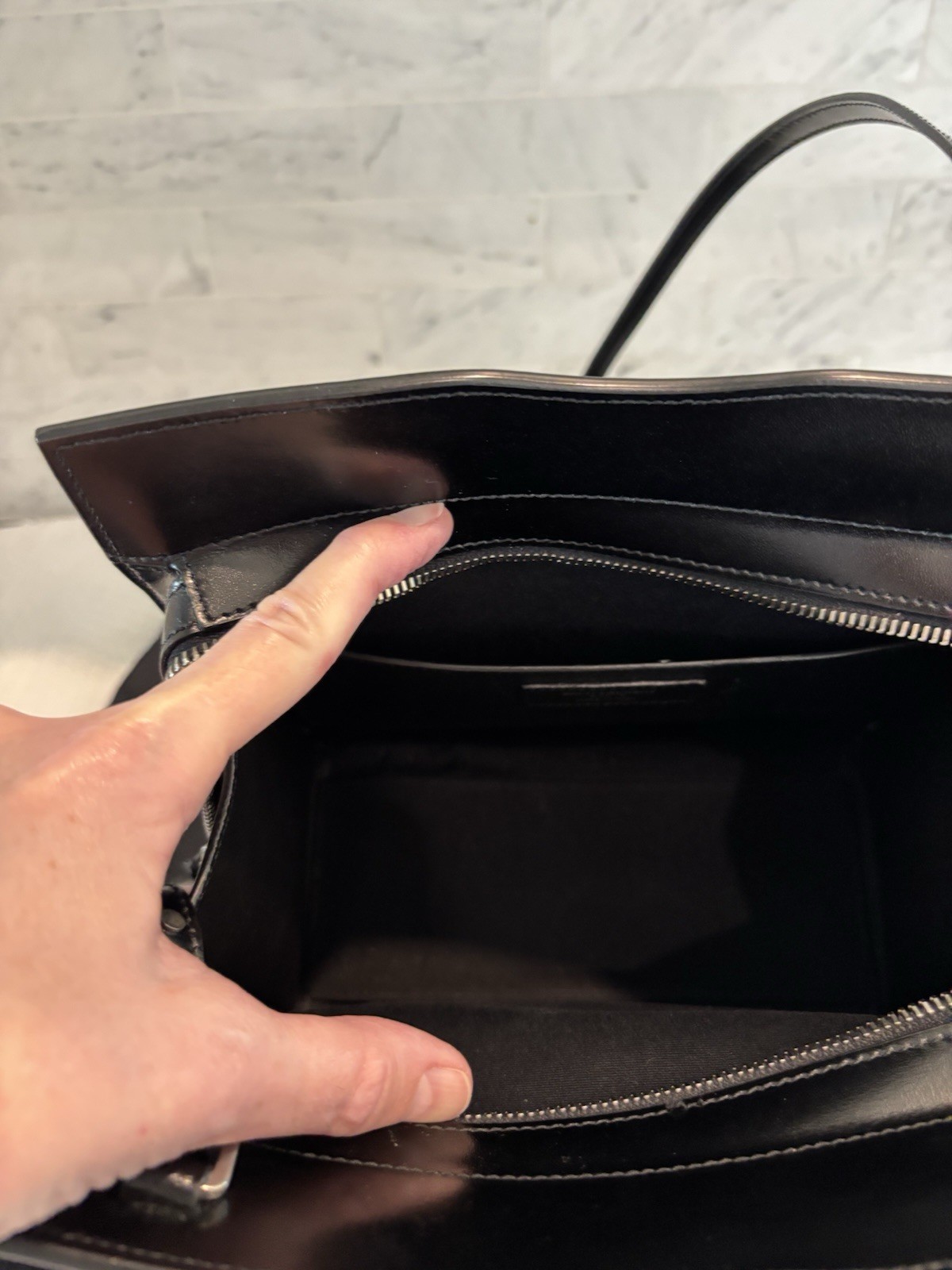 YSL Saint Laurent Uptown NWT Linen & Black Leather Mini With Removable Pouch