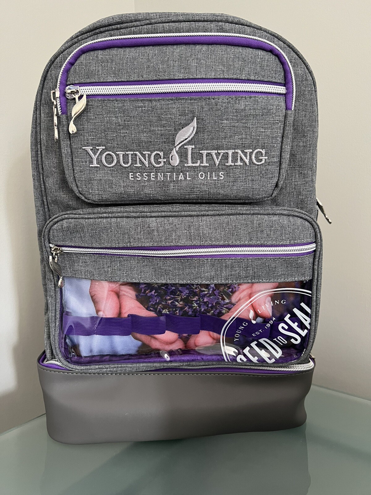 Young Living 2019 25th Anniversary Convention Backpack Holds 35+ Bottles NWOT