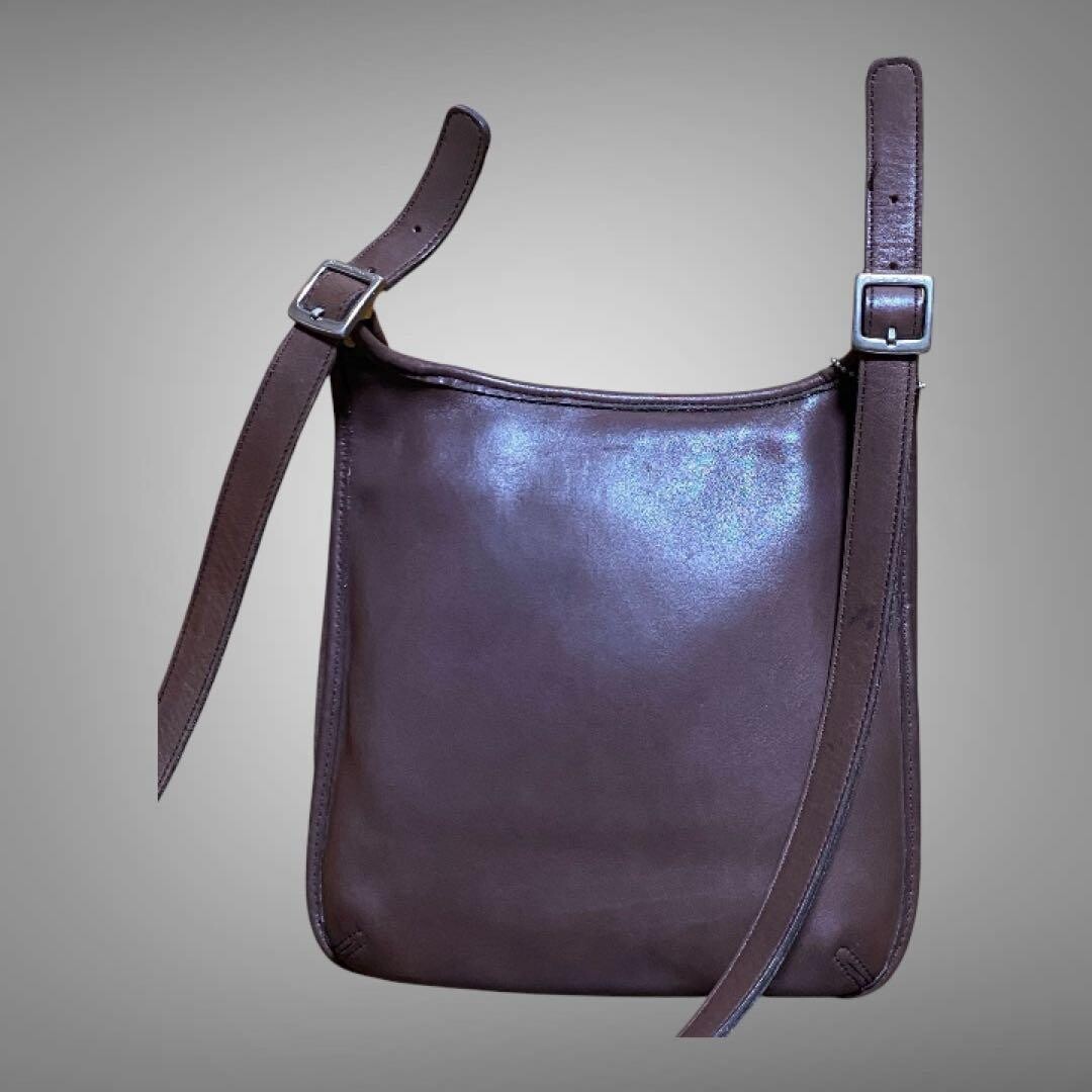 COACH Coach Leather Brown Crossbody Shoulder Bag 9135 Auth