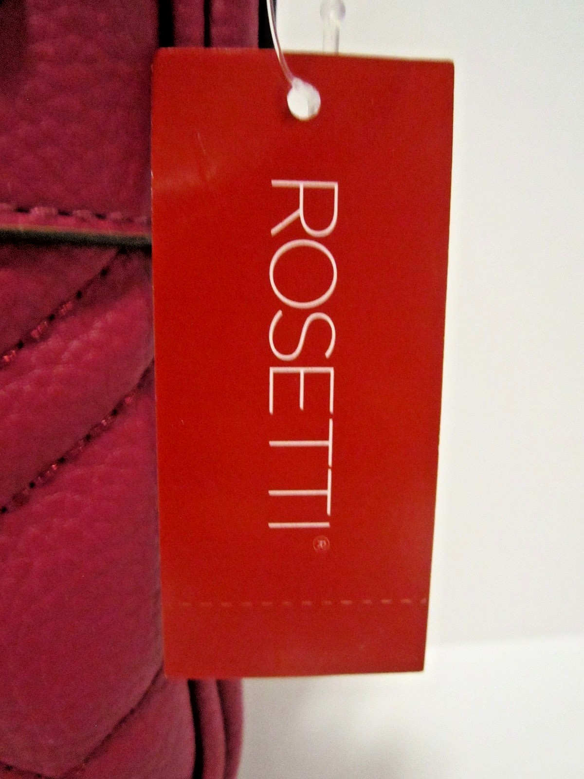 Rosetti Cranberry Shai Mini Pebbled Faux Leather Crossbody Bag NWT