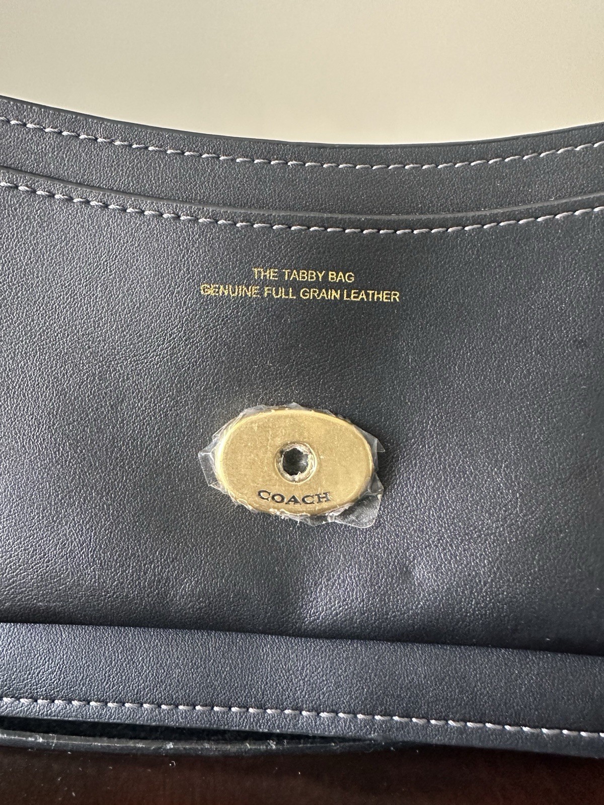 COACH Tabby Small Black Shoulder Bag Top Handle Gold Hardware Buckle Strap