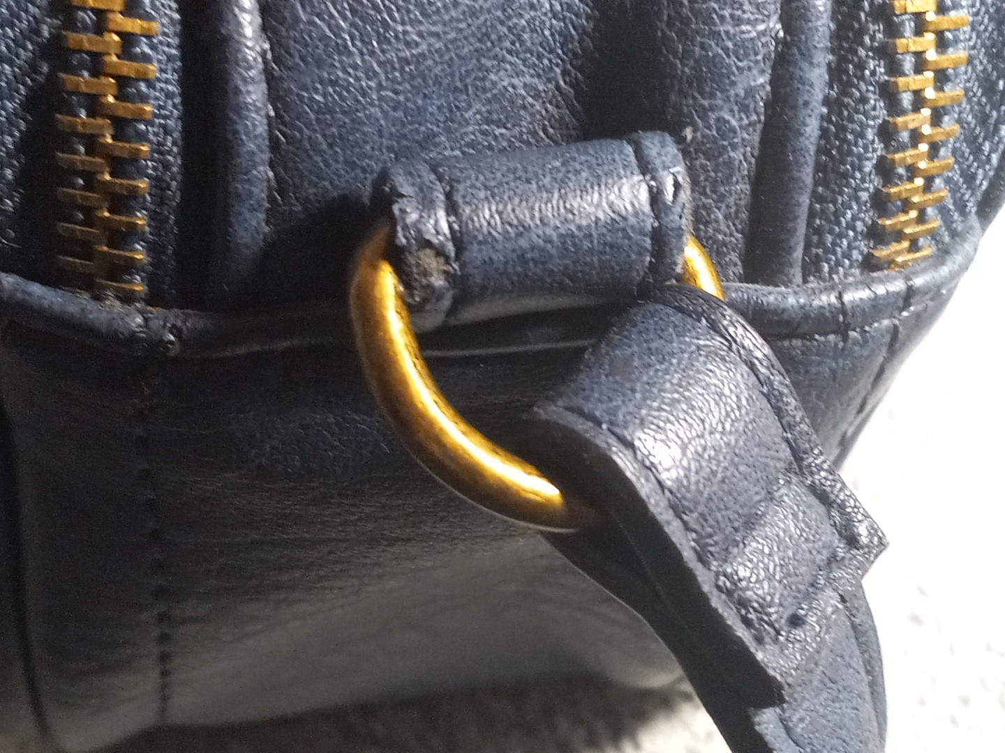 Hayden Harnett Blue Slate Compact Camera Style Crossbody Bag.